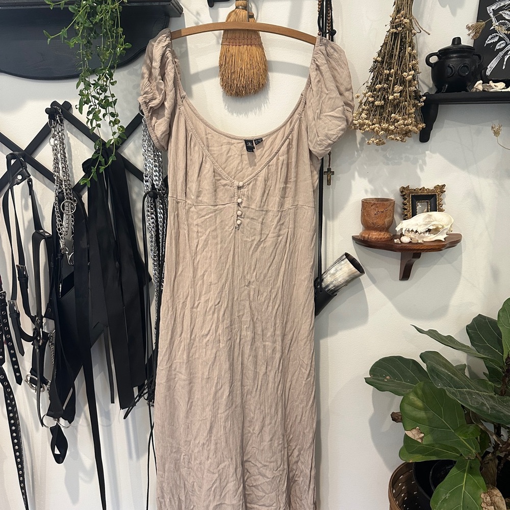 Volcom Beige Maxi Dress